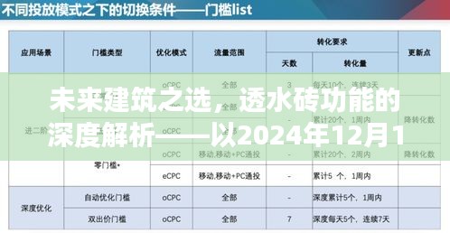 以未来建筑视角深度解析透水砖功能,2024年观察点
