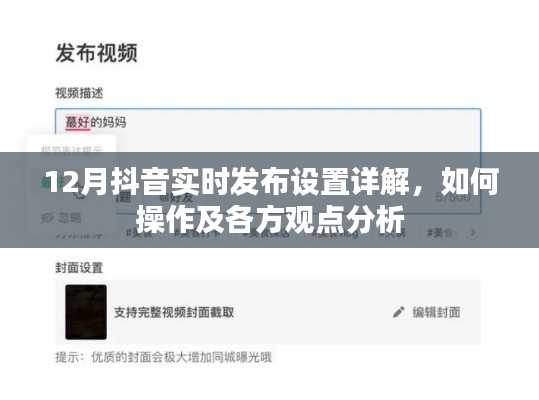 12月抖音实时发布设置详解,操作指南与各方观点分析