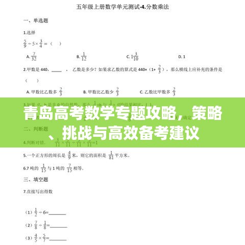 青岛高考数学专题攻略,策略、挑战与高效备考建议