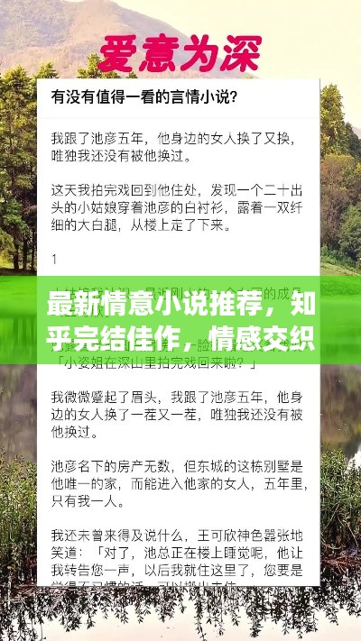 最新情意小说推荐，知乎完结佳作，情感交织引人入胜